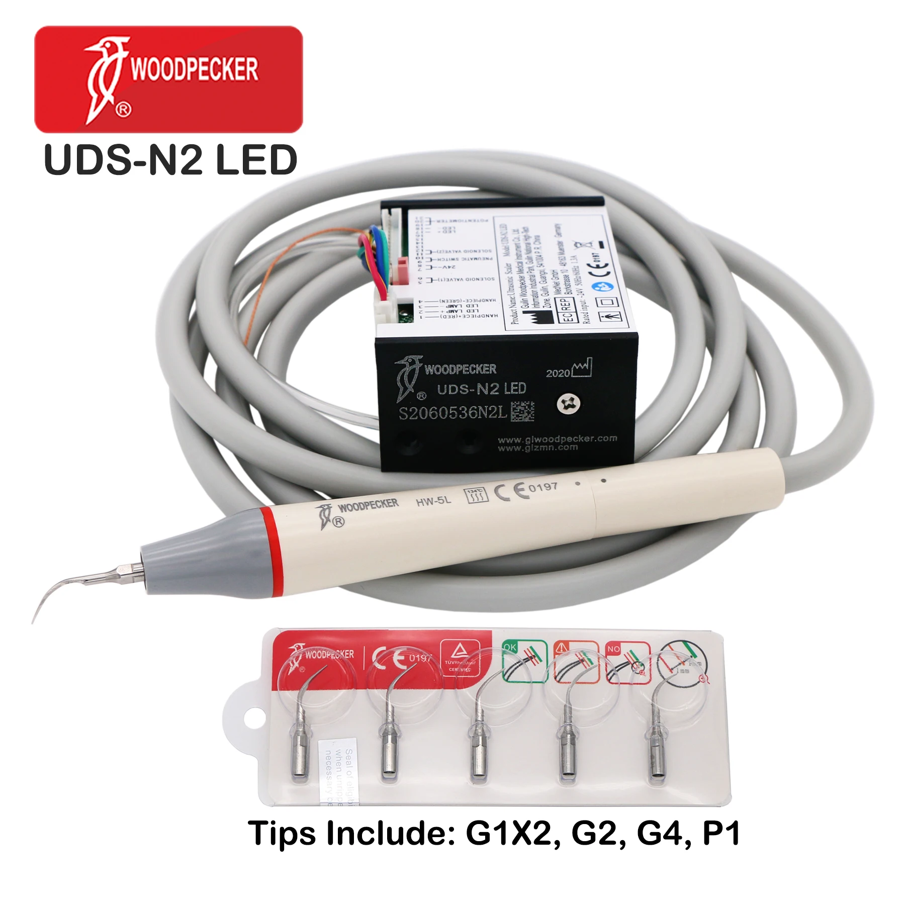 

Woodpecker Dental Built in стоматологический ультразвуковой пьезоэлектрический скейлер Kit UDS-N2 светодиодный периодонтальная подставка для накипи P1 G1 G2 G4 Fit UDS EMS