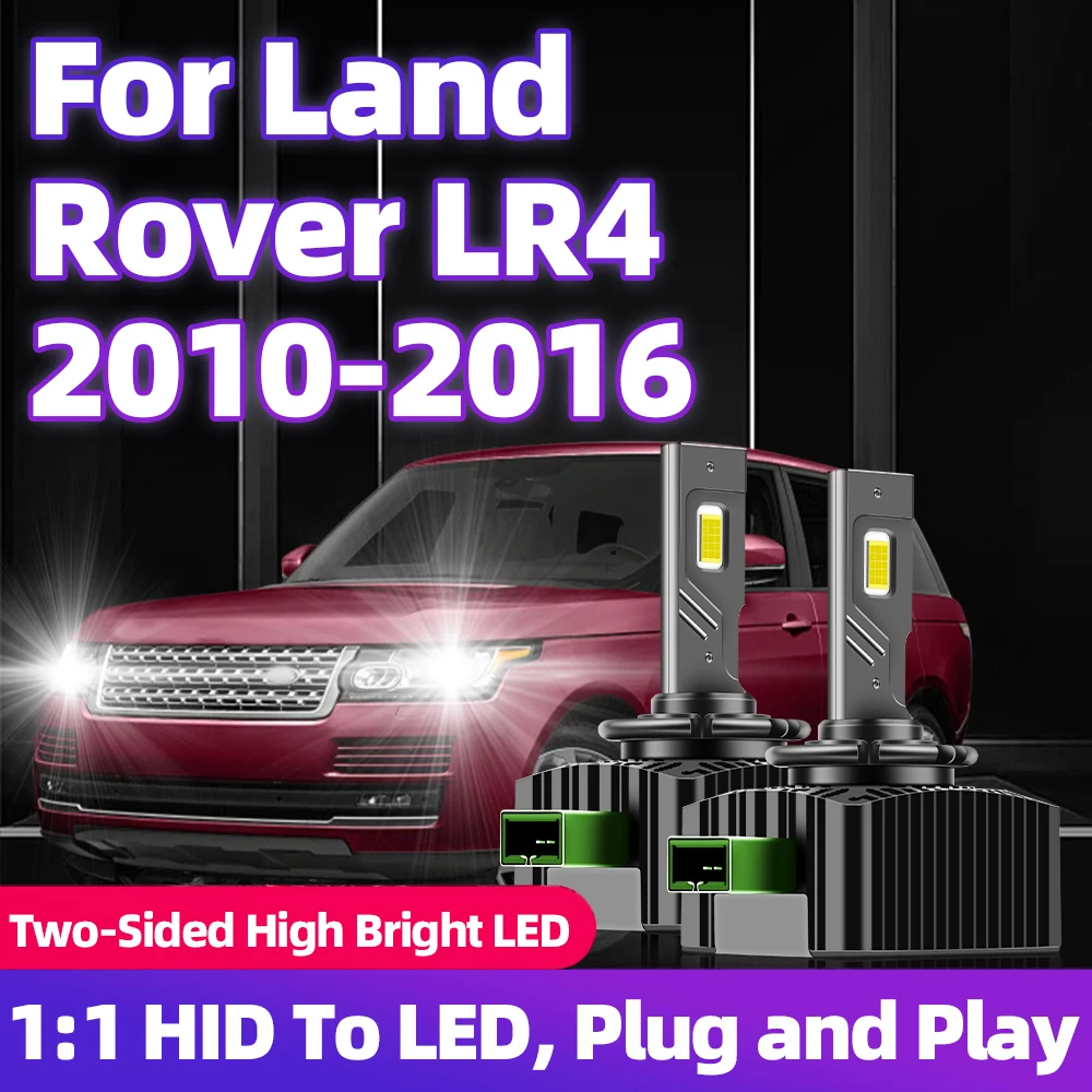 110 Вт D3S светодиодные фары HID to Turbo LED 30000LM двусторонние чипы CSP 6000K для Land Rover LR4 2010 2011