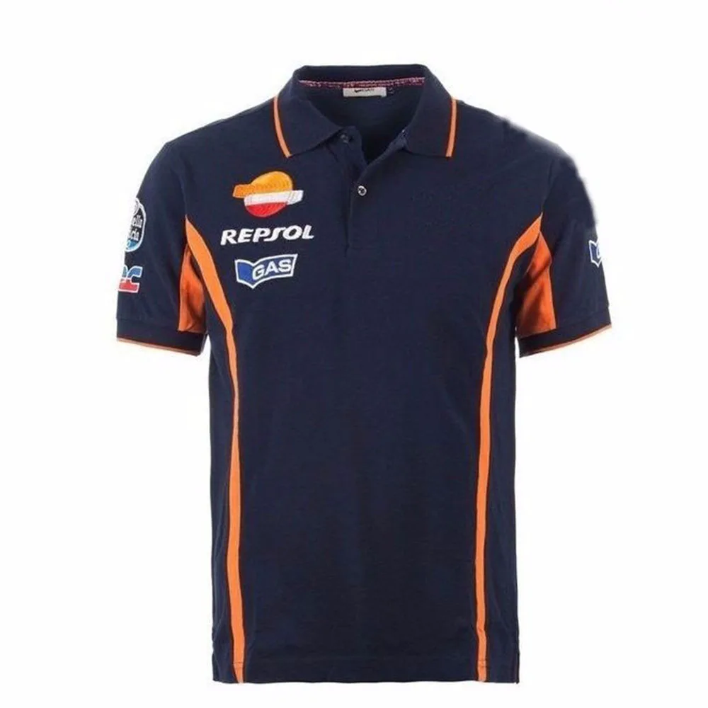 

Рубашка-поло для Honda, спортивные футболки для гоночного репсола, газовая, мотоциклетная, летняя, мотоциклетная, Спортивная, черная, оранжева...