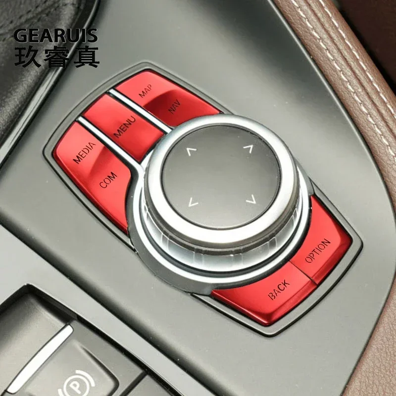 Для BMW X1 F48 X2 F39 2020-2022 Автомобильная мультимедийная ручка, кнопка меню, крышка переключателя, наклейка, декоративная отделка, авто аксессуары для интерьера (art.: 3920d33afeb05) - 3920d33afeb05