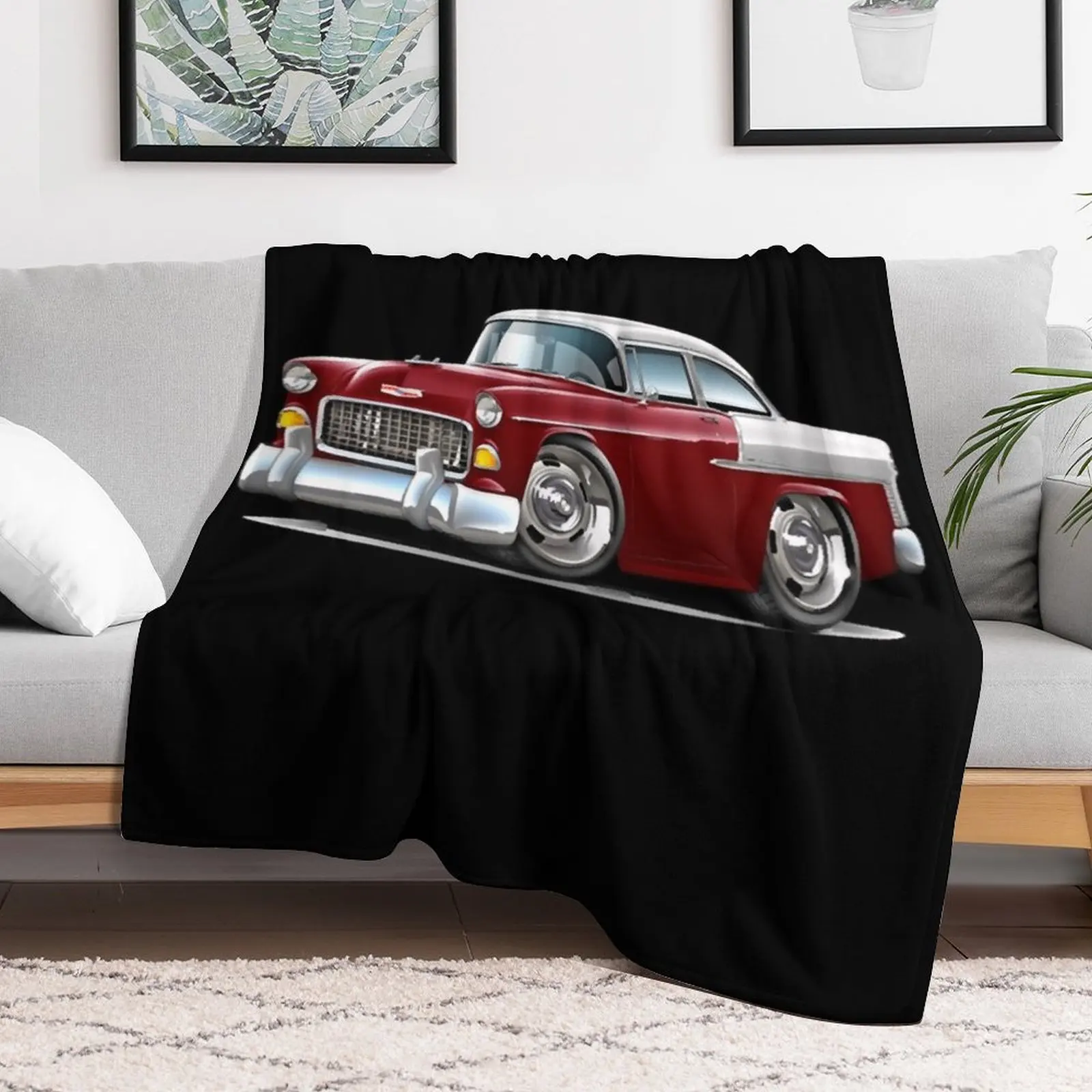 Плед Chevy Belair Maroon Car