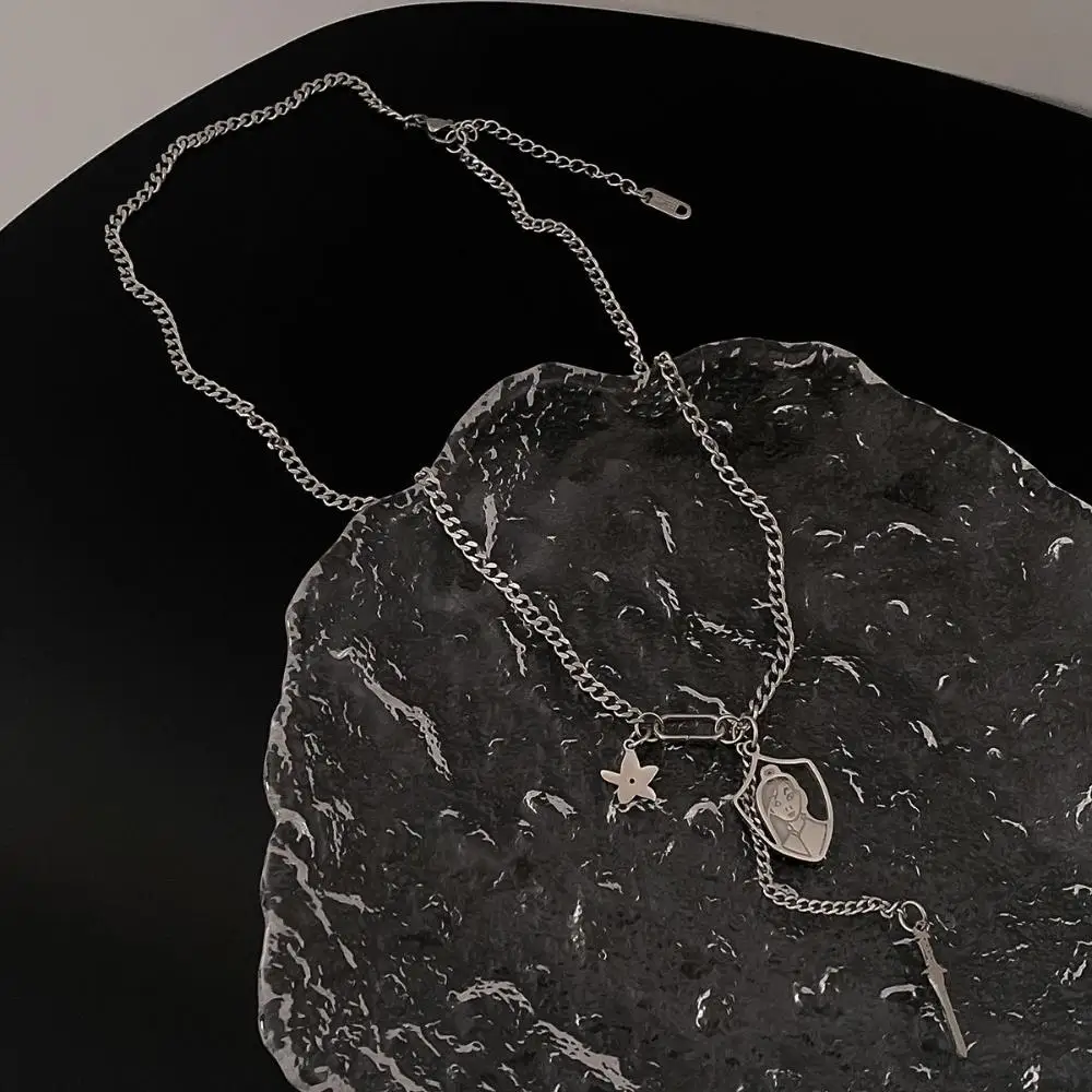 Титановая сталь подарок подруге в стиле хип-хоп ожерелье Хуа Мулан цепочка на