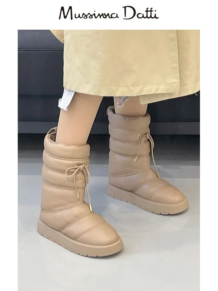 Женские зимние ботинки Murrinna Daffi из натуральной кожи на платформе