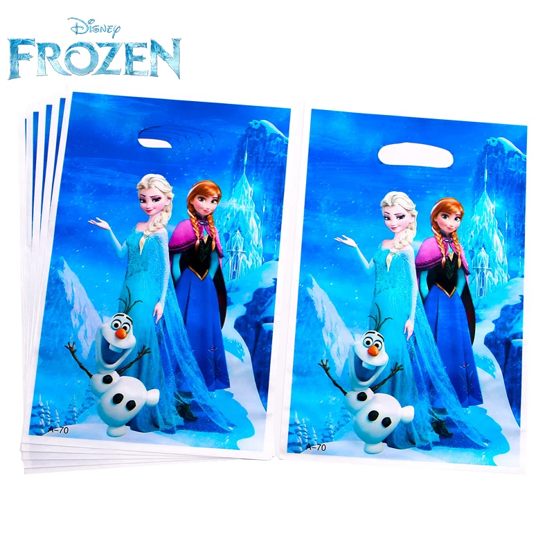 

Disney Frozen Birthday Party Decorations Princess Anna Elsa Theme Candy Loot Bag Gift Bag Kids Girls Baby Shower Party Supplies
