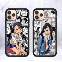 fhnblj nagatoro san anime phone case silicone pctpu case for iphone 11 12 13 pro max 8 7 6 plus x se xr hard fundas