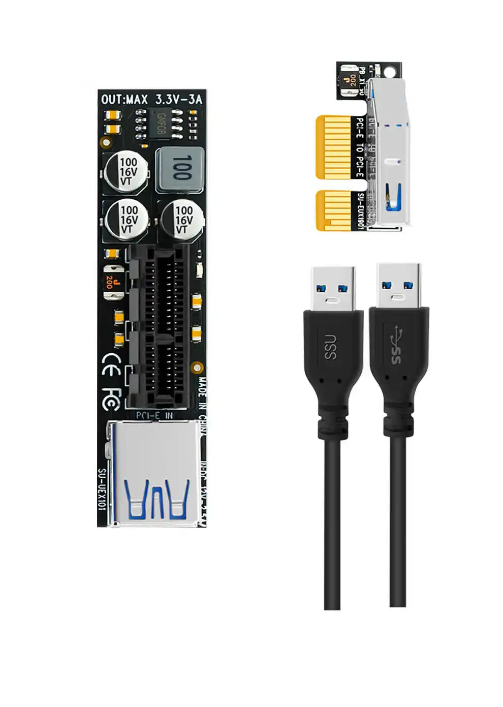 

Удлинительный кабель PCI-Express X1, Райзер-карта PCIe для Wi-Fi-карты PCIe, Firewire-карты, USB-карты PCIe, звуковой карты и т. д.