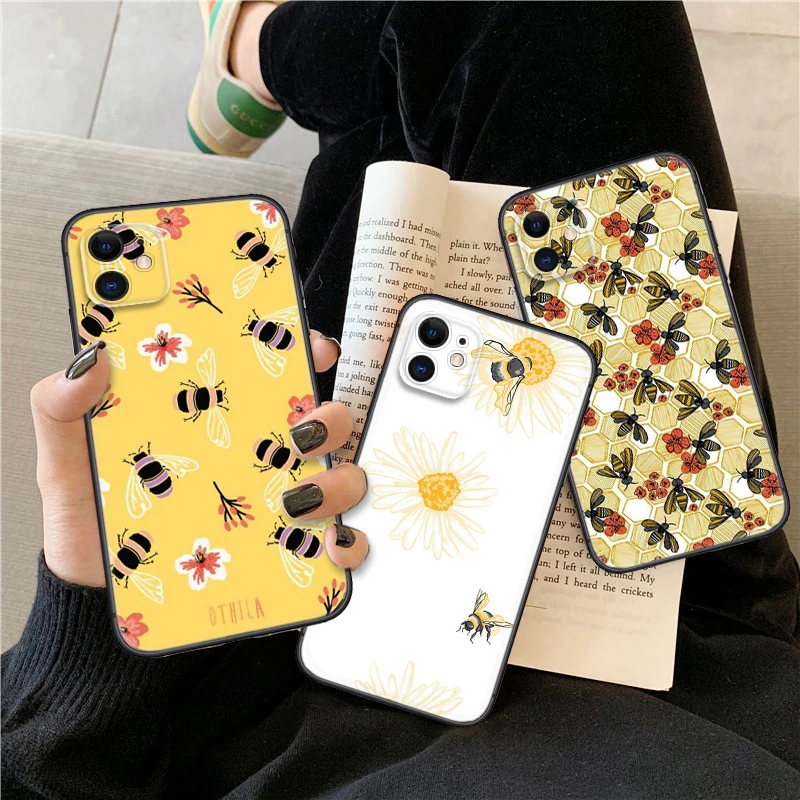 Мягкий чехол с изображением пчелы 10А для Redmi Note 11 11S 10 10T Pro Max 10S 9T 9 9S 8 8T 7 Xiaomi Mi 11I 12 12X