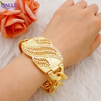dubai 24k gold bracelet for women detachable wristbands bangles for women middle eastern jewelry african wedding jewelry gifts