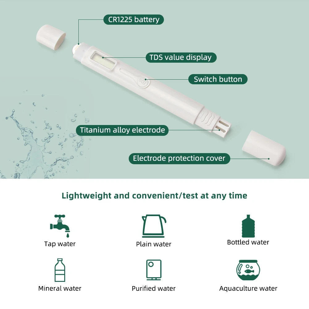 Цифровой тестер качества воды TDS ручка для измерения монитор лабораторий