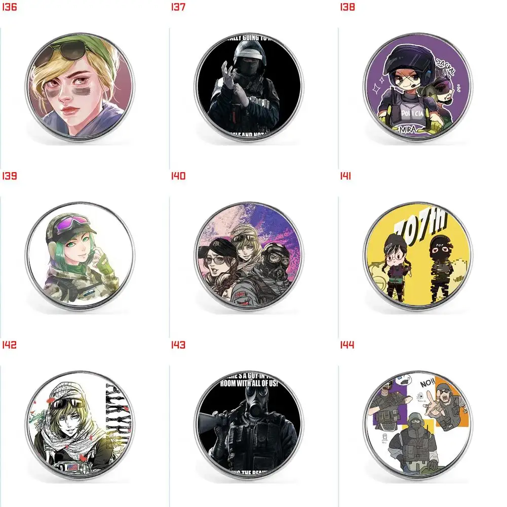 

SIX SIEGE 00136 00144 Brooches Pin Jewelry Accessory Customize Brooch Fashion Lapel Badges