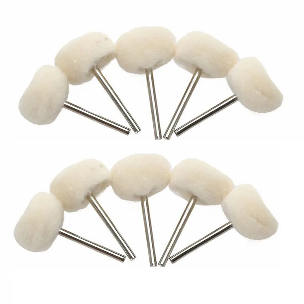 

10pcs 2.35mm 3mm Wool Polishing Brush Finishing Ball Wheels Buffing Polishing For Grinding Polishing Cavity Processing Polishing