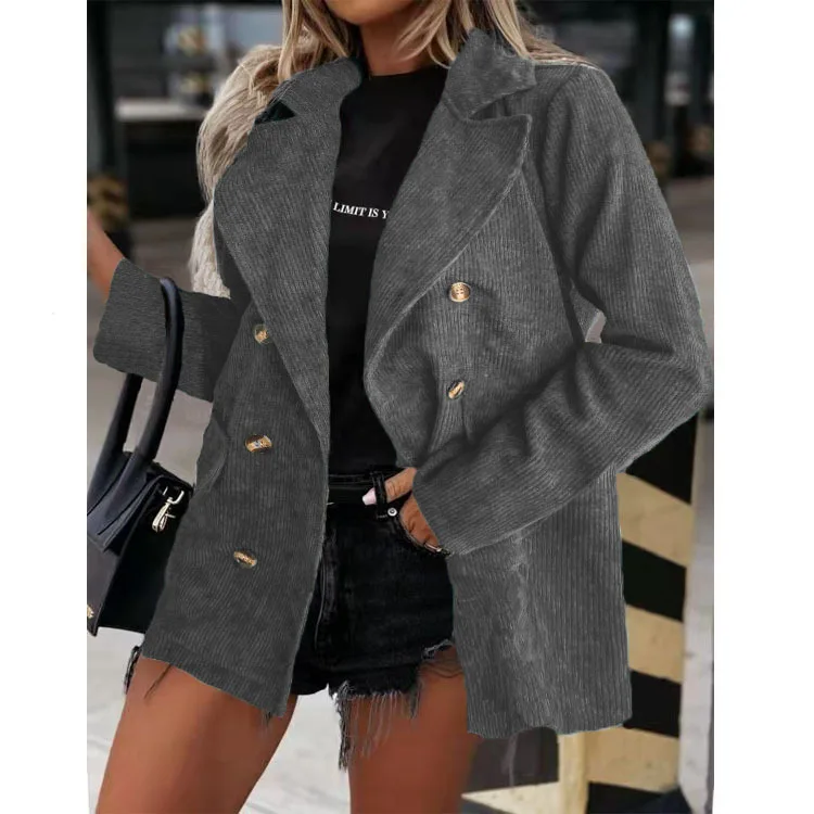 Spring Autumn Solid Women's Suit Jacket Coat Top Female and Lady Casual Office Long Sleeve Coats