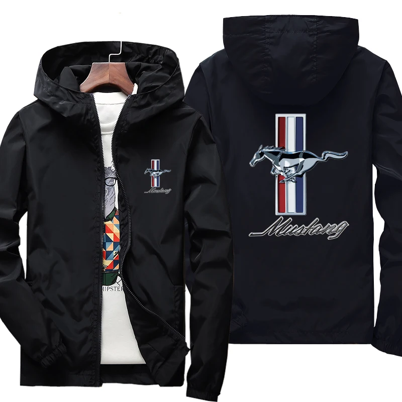 

Куртка мужская демисезонная с капюшоном и логотипом Mustang, 5 цветов