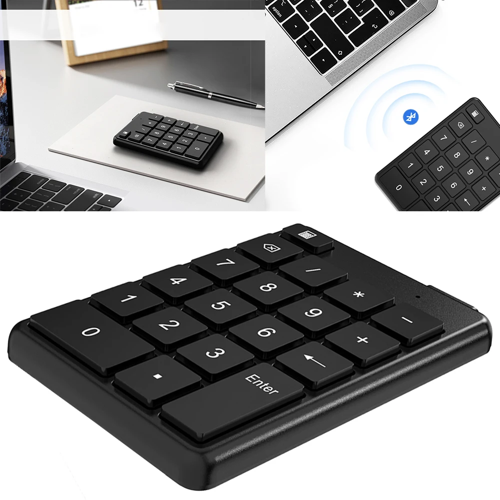 Беспроводная цифровая клавиатура Numpad Bluetooth-совместимая портативная