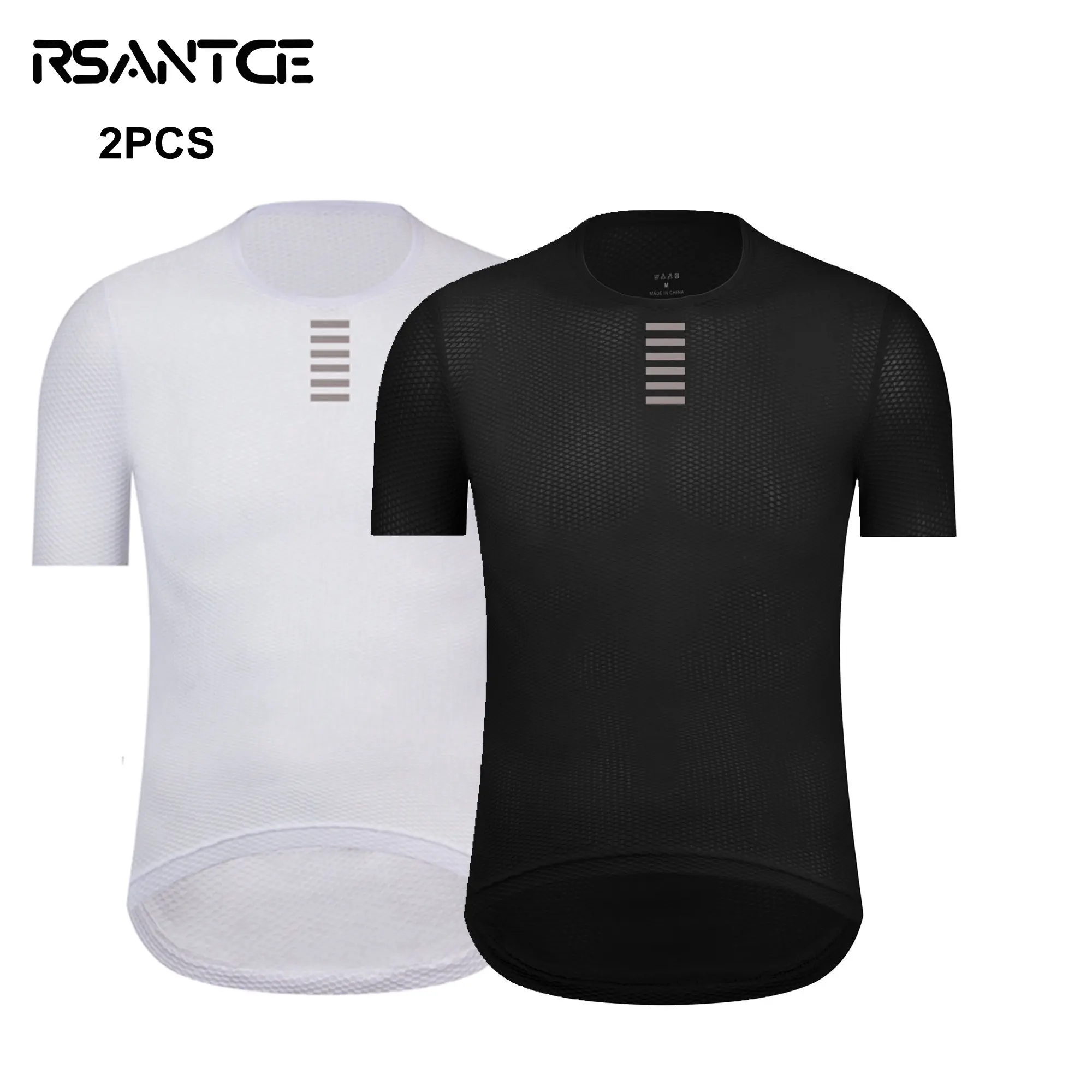 

Rsantce 2023 2 шт. велосипедная Базовая многослойная Спортивная велосипедная рубашка с коротким рукавом Нижнее белье гоночная велосипедная руба...