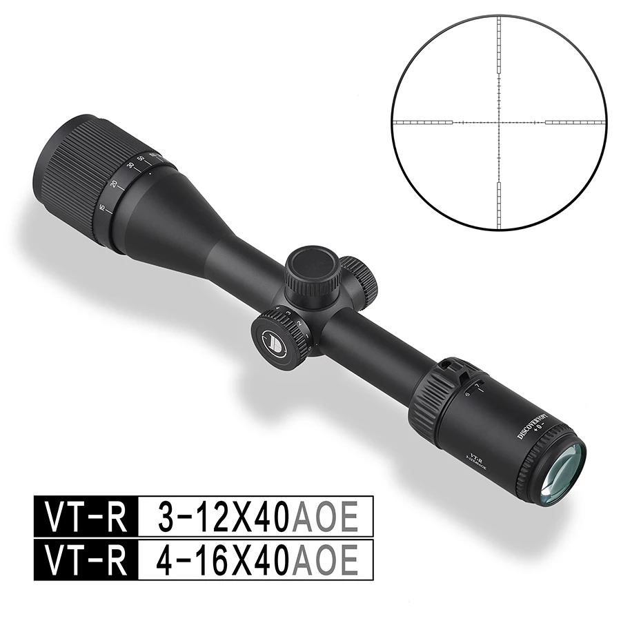 2022 New Illuminated Cheap Discovery Scopes VT-R 3-12X40 AOE 4-16  Object Focus Super Thin-wall Effect Large Field of View