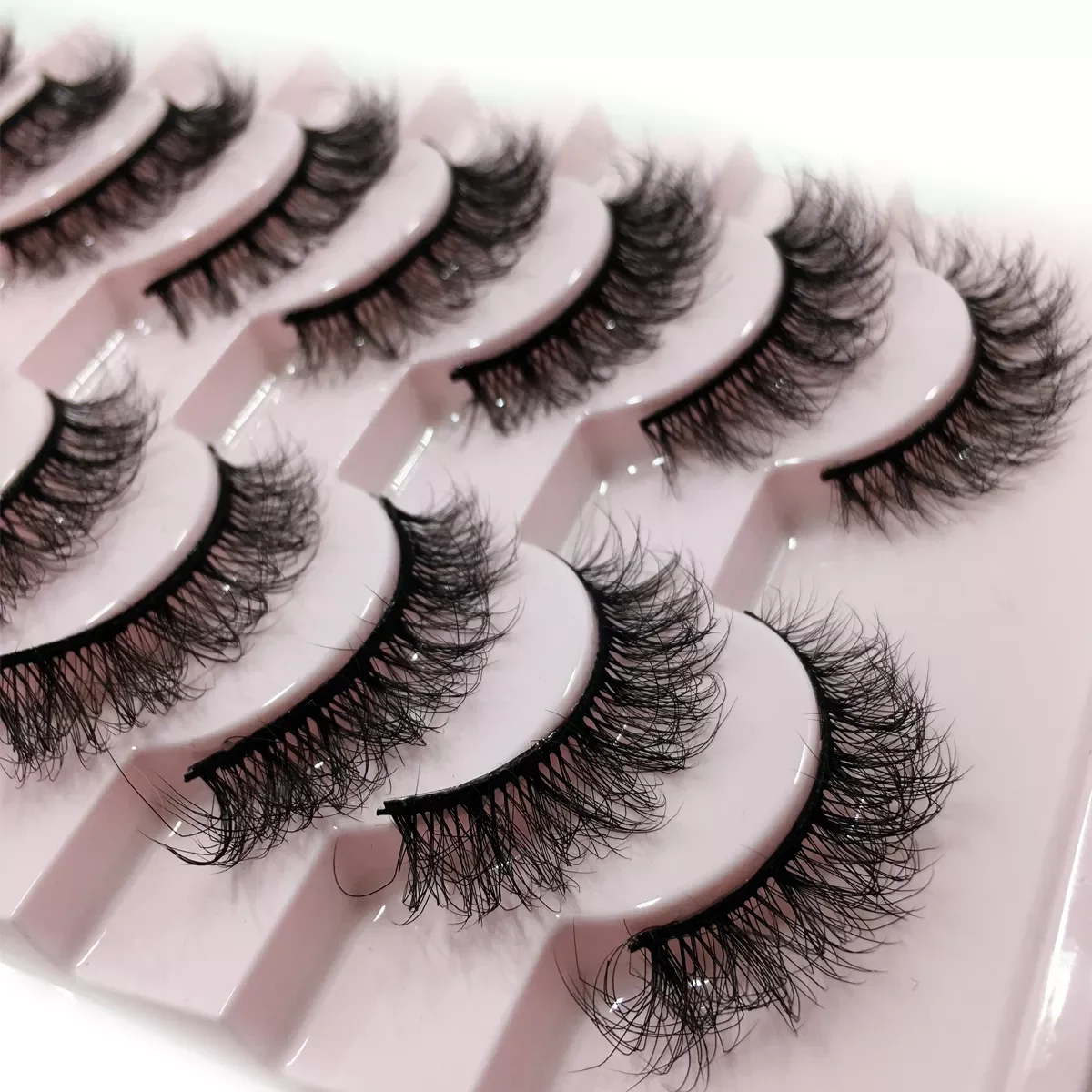 

Lashes 5/10 pairs 3D Faux Mink Lashes Natural False Eyelashes Dramatic Volume Lashes Fake Eyelash Extension Makeup Tools