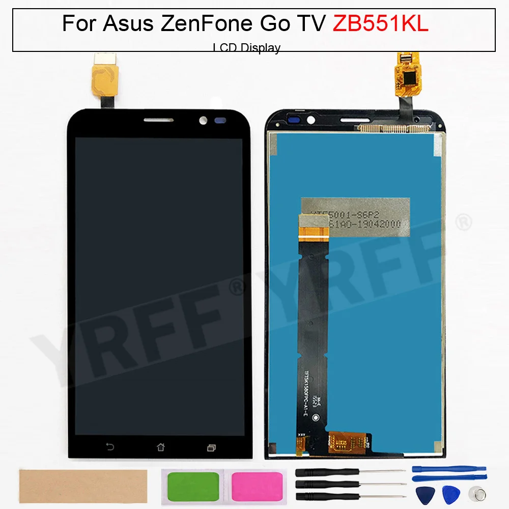 ЖК-дисплей с сенсорным экраном и дигитайзером в сборе для Asus ZenFone Go TV ZB551KL, 5,5 дюйма, замена экрана телефона Asus ZB551KL ЖК-дисплей с сенсорным экраном и дигитайзером в сборе для Asus ZenFone Go TV ZB551KL, 5,5 дюйма, замена экрана телефона Asus ZB551KL