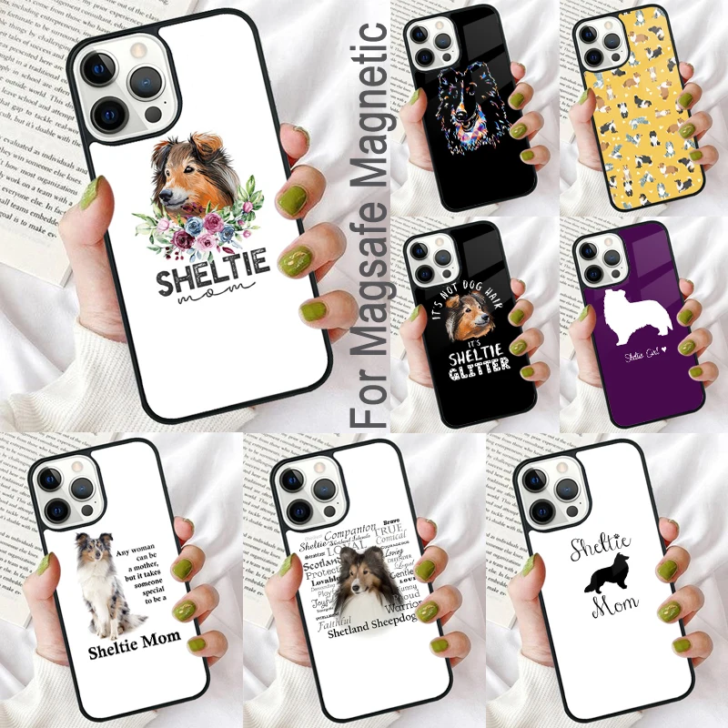 Мягкий Магнитный чехол Shetland для iPhone 16 Promax 15 Pro 13 14 Plus 11 12 Mini MagSafe