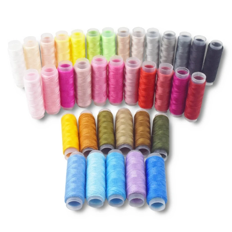 

H55A 36 Colors Waxed Thread Colorful Leather Thread Sets Home DIY Hand Stitching Thread for Hand Sewing Machine Thread Spools