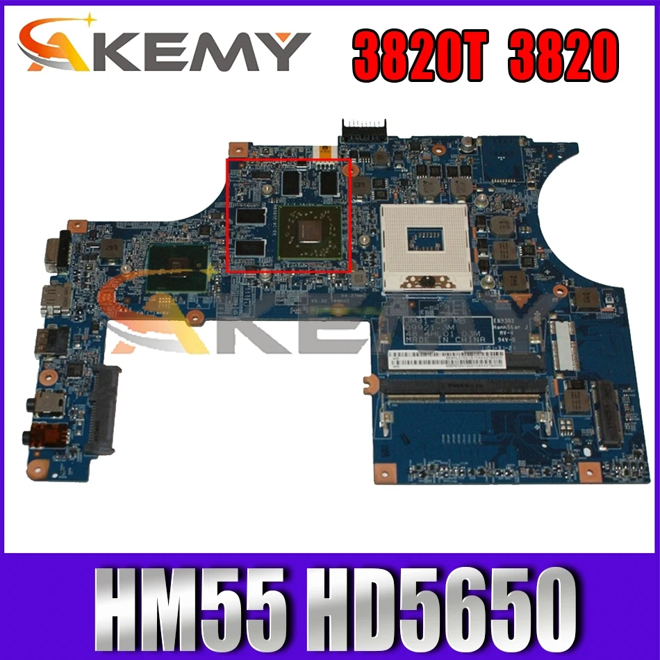 

AKEMY MBPV001001 Laptop Motherboard For acer aspire 3820T 3820 JM31-CP MB 09921-3 48.4HL01.031 HM55 DDR3 ATI HD5650 works