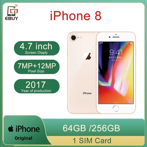 Смартфон Apple iPhone 8, 2/64ГБ, 2/256ГБ, global, Б/у