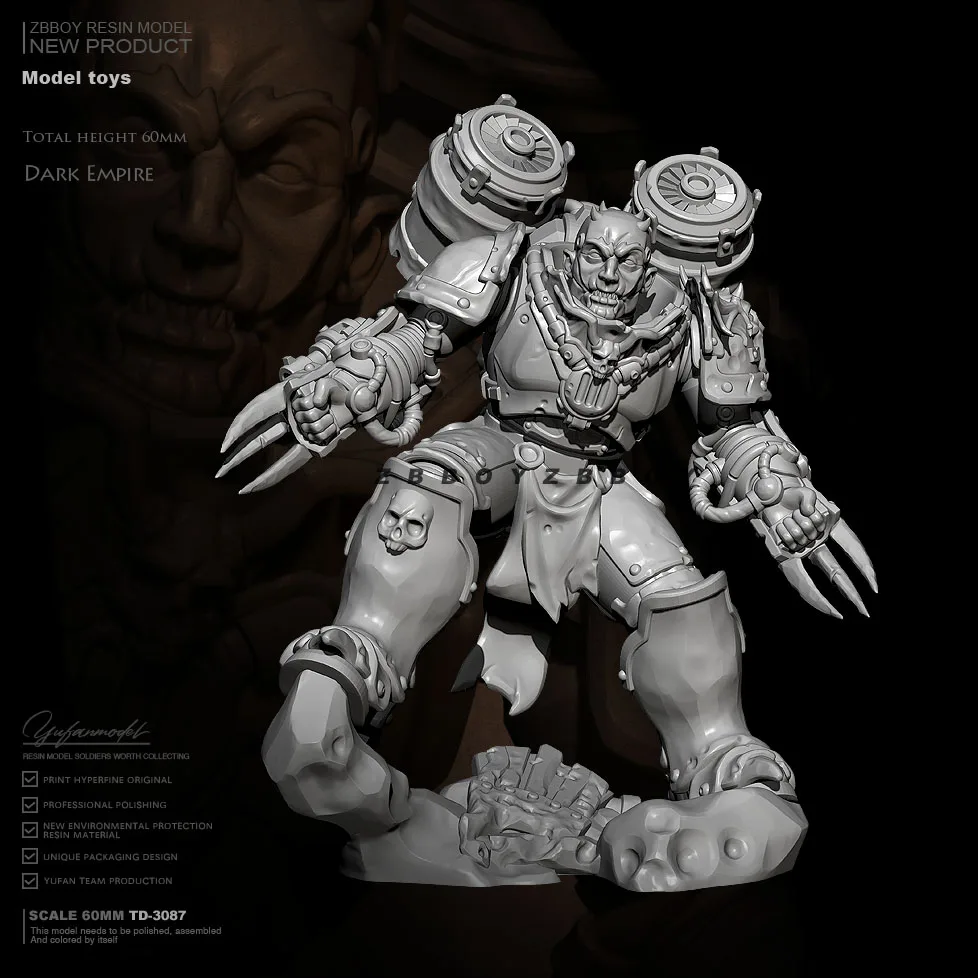 

60mm Resin model kits figure colorless and self-assembled TD-3087