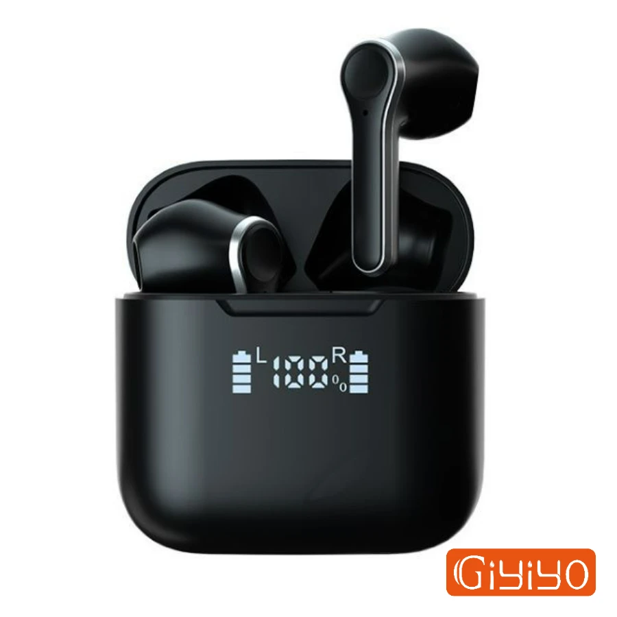 

Brand Fashion Finger Point Touch Wireless Bluetooth Headset with Low Latency Touch Digital Display Earbuds Sport Game Earphone