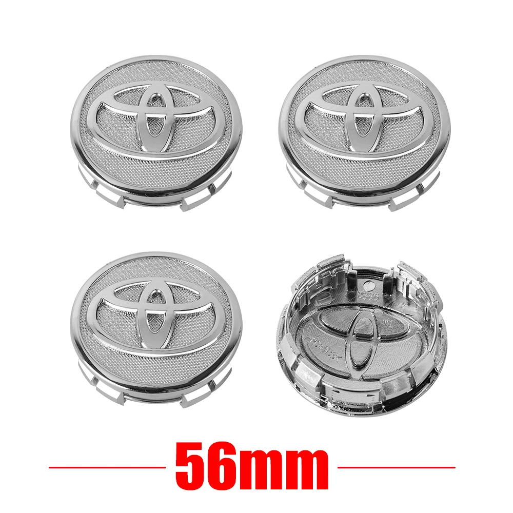 

4 шт. 56/62 мм оригинальные колпаки для ступицы колес автомобиля, крышка обода для Toyota Rav4 Corolla Camry TRD Cross Aqua Yaris Auris CH-R Avensis
