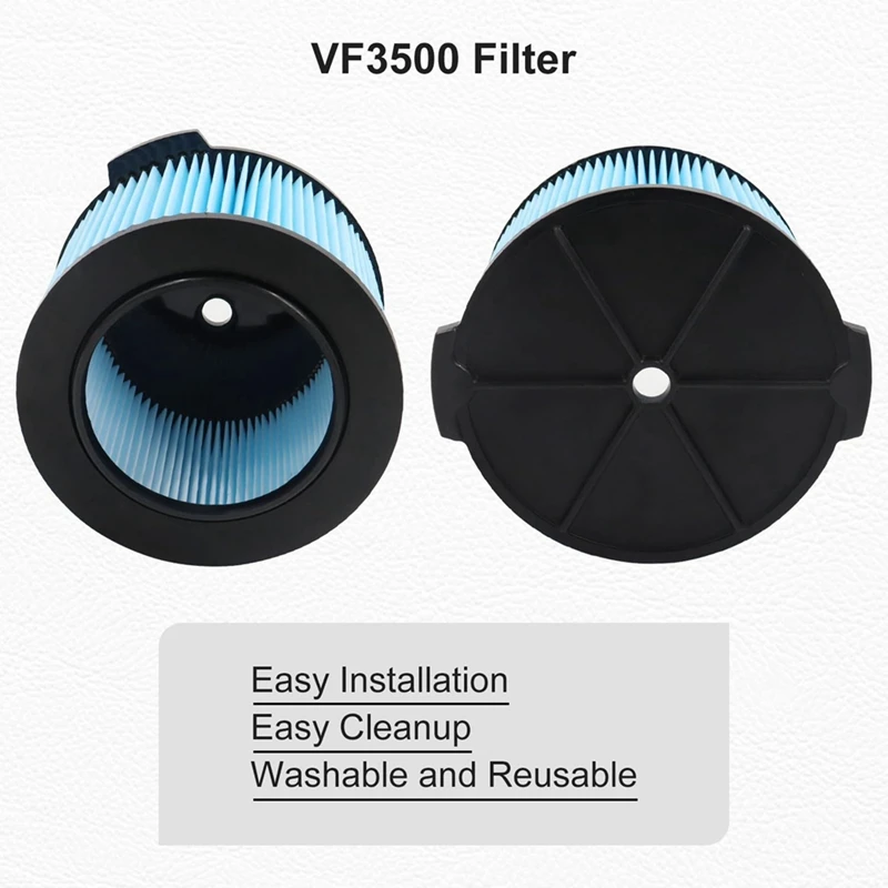 4 упаковки VF3500 3-слойный плиссированный бумажный фильтр с мелкой пылью для RIDGID от 3