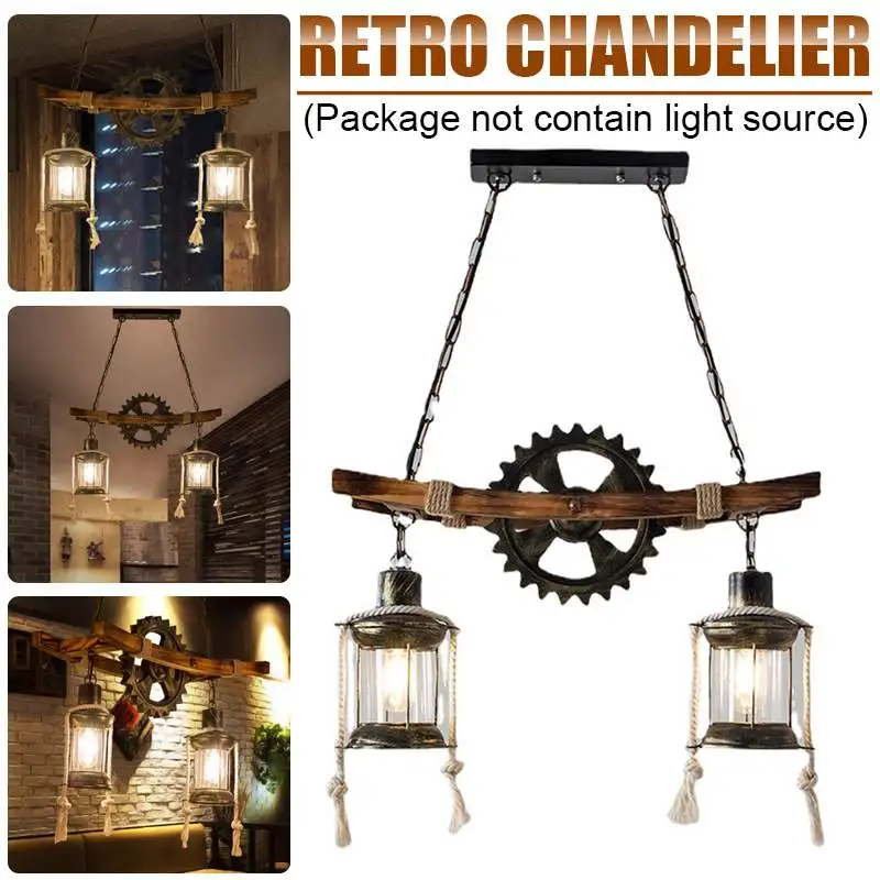 

Vintage Pendant Light Decoration Loft Style Vintage Industrial Retro Pendant Lamp E27 Holder Iron Restaurant Lights 110-240V