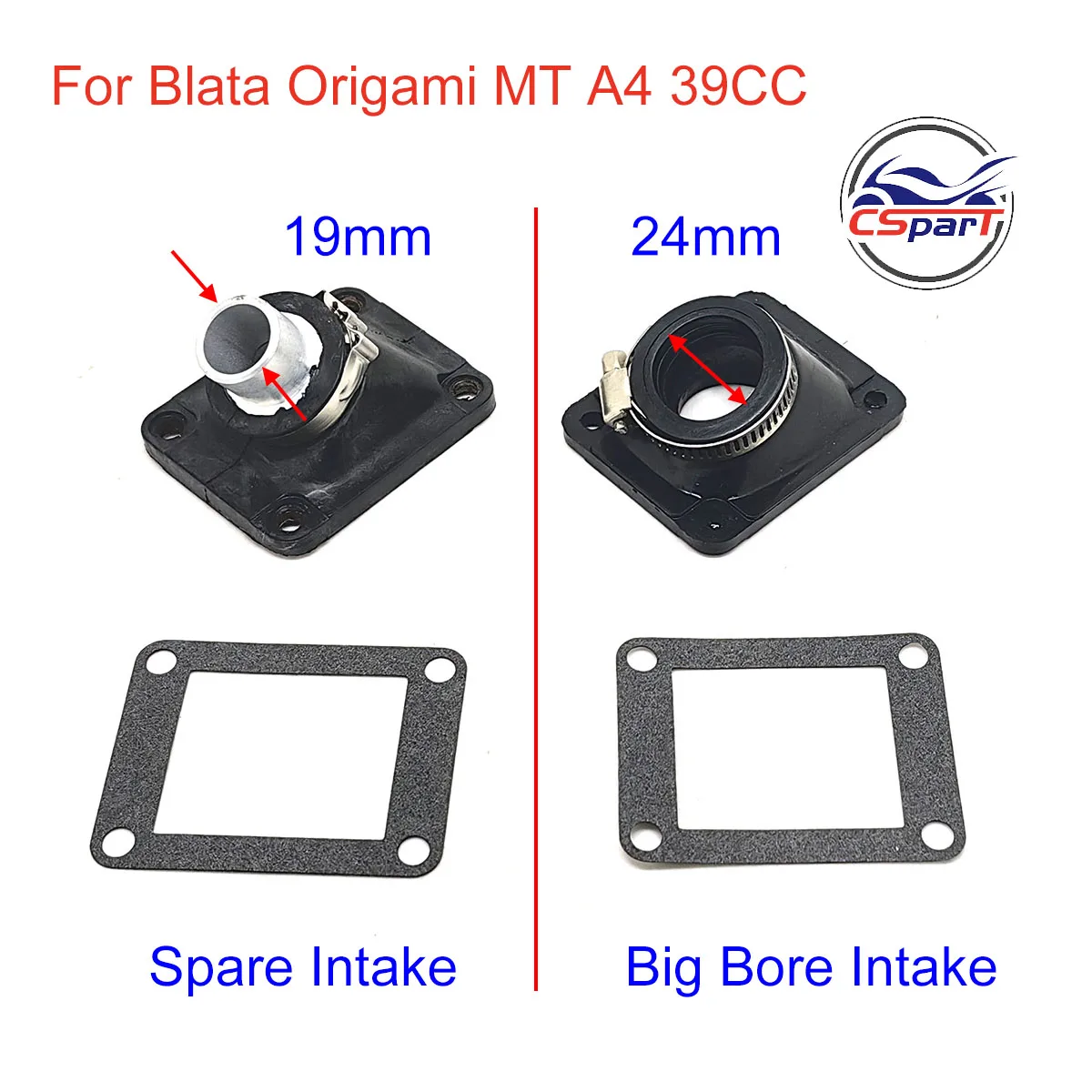 Впускной коллектор для карманного велосипеда Blata 39CC MT A4 C1 с водяным охлаждением