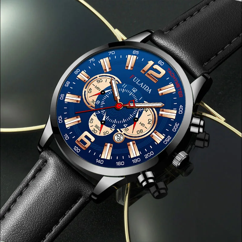 

Роскошные Брендовые мужские часы с кожаным ремешком, новинка 2022, модные наручные кварцевые часы с синим стеклом и циферблатом для гонок на приборной панели, мужские повседневные военные часы