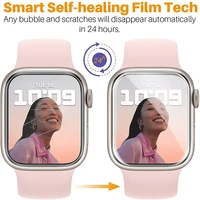 jmt 2022 screen protector clear full protective film 40mm 42mm 38mm water of film iwatch 7 6 se 5 4 3 2 45mm 41mm 44mm aaa