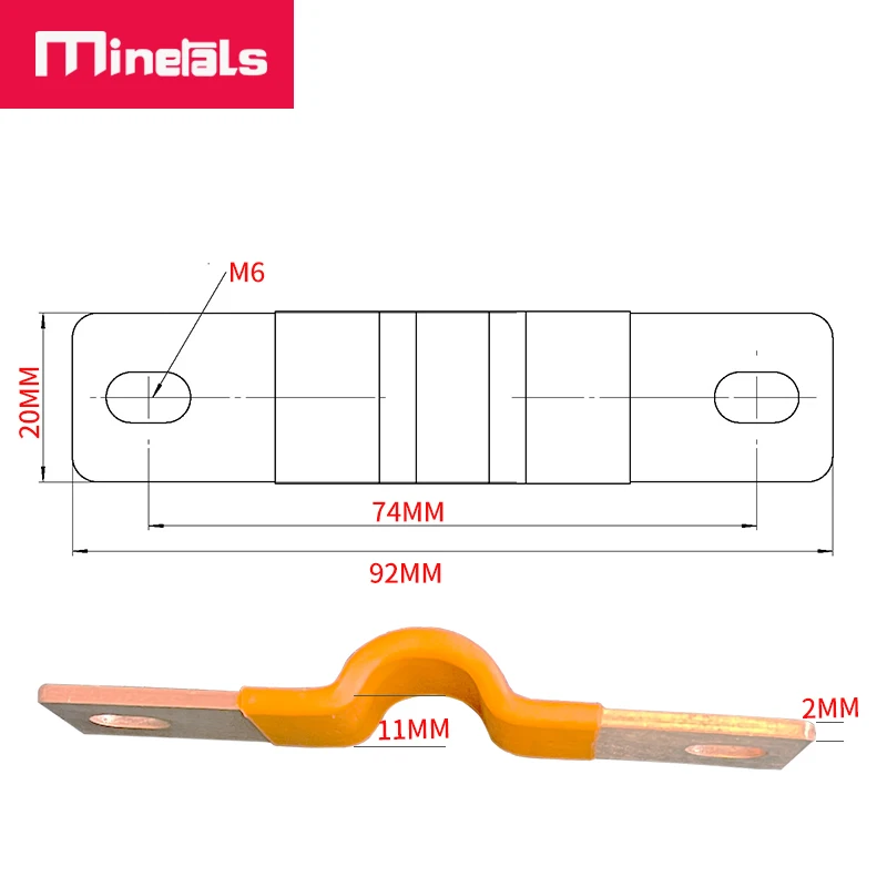Гибкая медная шина Minerals 300A