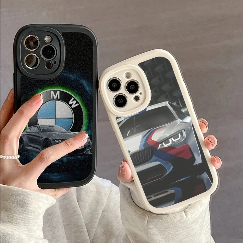 

2023 Luxury BMW Sports Drift Car Phone Case 2023 for IPhone 14 11 12 13 Lambskin Pro Max Mini X XR XS 7 8 Plus Design Back Cover