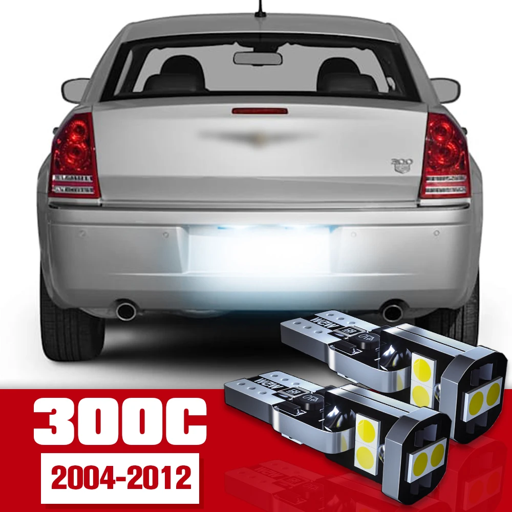 

2pcs License Plate Light Accessories LED Bulb Lamp For Chrysler 300C 2004 2005 2006 2007 2008 2009 2010 2011 2012