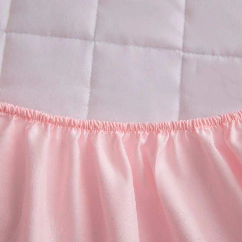 Хлопковый утолщенный стеганый чехол для матраса антибактериальный протектор