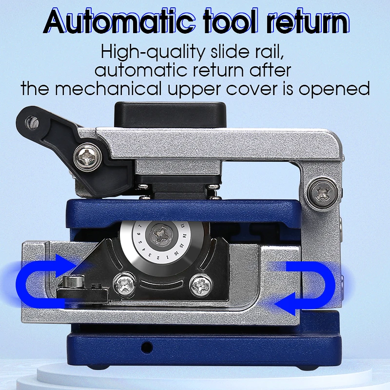 AUA-6S/61S High Precision Fiber Cleaver FTTT Fiber Cable Cutting Tools Fiber Cutter 16 Surface Blade