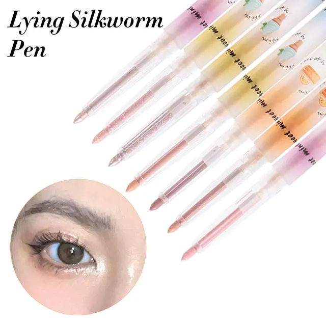 Diamond Eyes Pencil Shiny Glitter Eyeshadow Pen Eyeliner Pearlescent Matte Highlight Pen Brighten Silkworm Makeup Tool Cosmetics 1