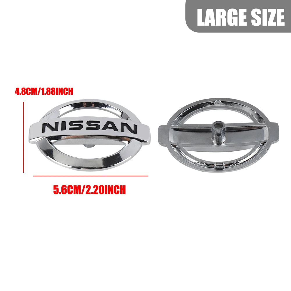 

5,6/5,2 см ABS автомобильный руль с логотипом, эмблема, наклейка для Nissan Nismo X-Trail Qashqai Altima Serena Micra Tiida J11 Juke