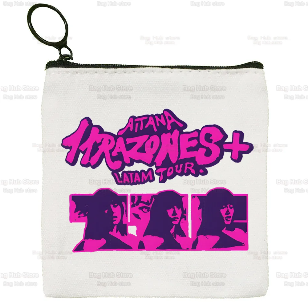 Singer Aitana Ocana Cartoon Coin Purse Female Mini Canvas Art Cute Key Case Coin Purse Student Wallet