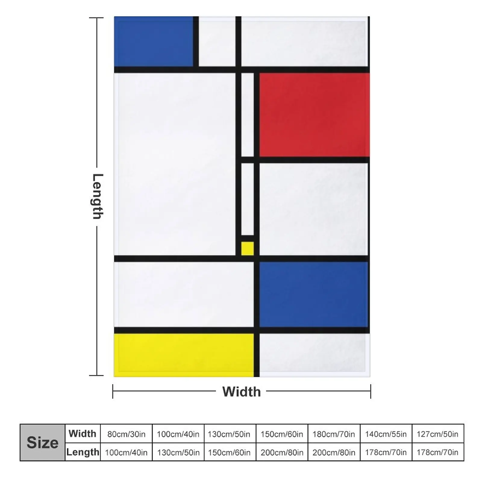 Mondrian минималистский стиль современное искусство I.I? Плед fatfatin одеяло Hairys одеяла