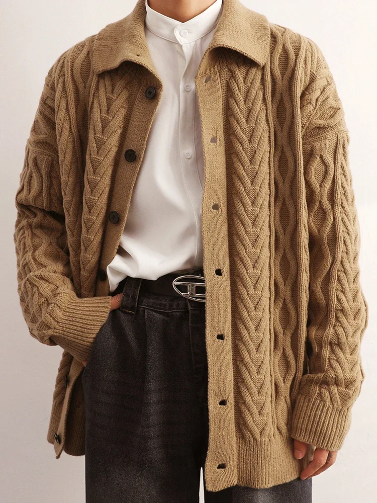 Повседневная трикотажная одежда мужской модный свитер кардиганы уличная