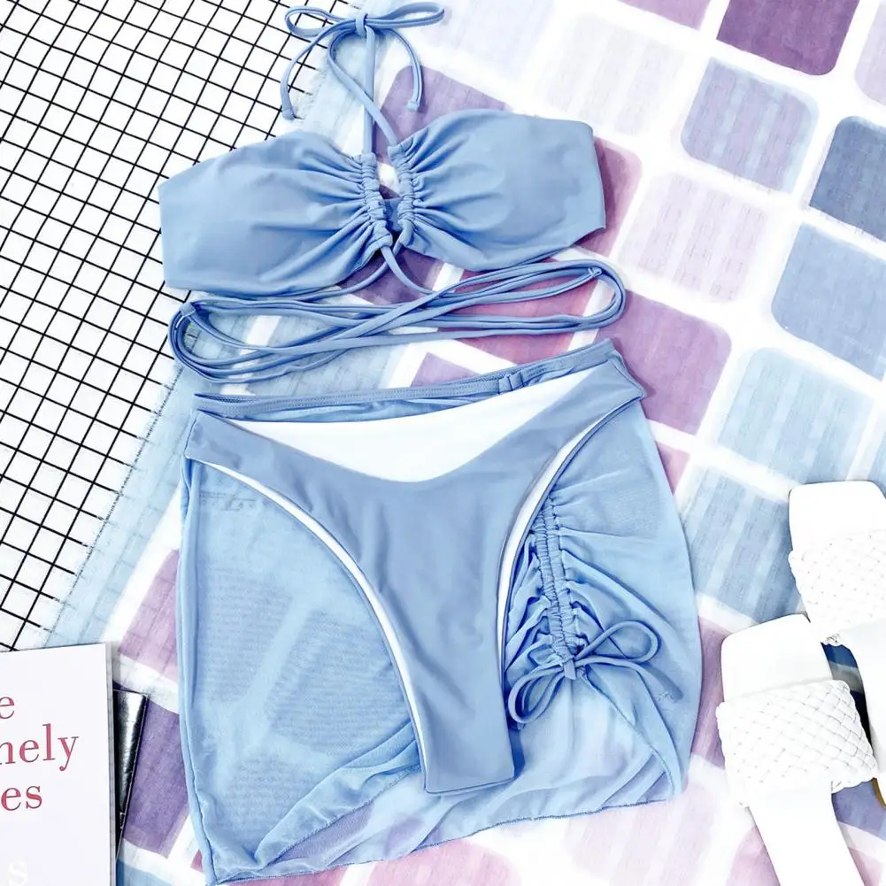 Быстросохнущий купальный костюм с завышенной талией 3 шт./компл. |