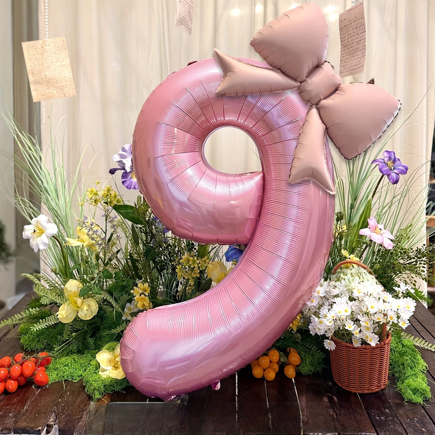 

Фольгированные шары-цифры MOONBIFFY, розовые, 40 дюймов