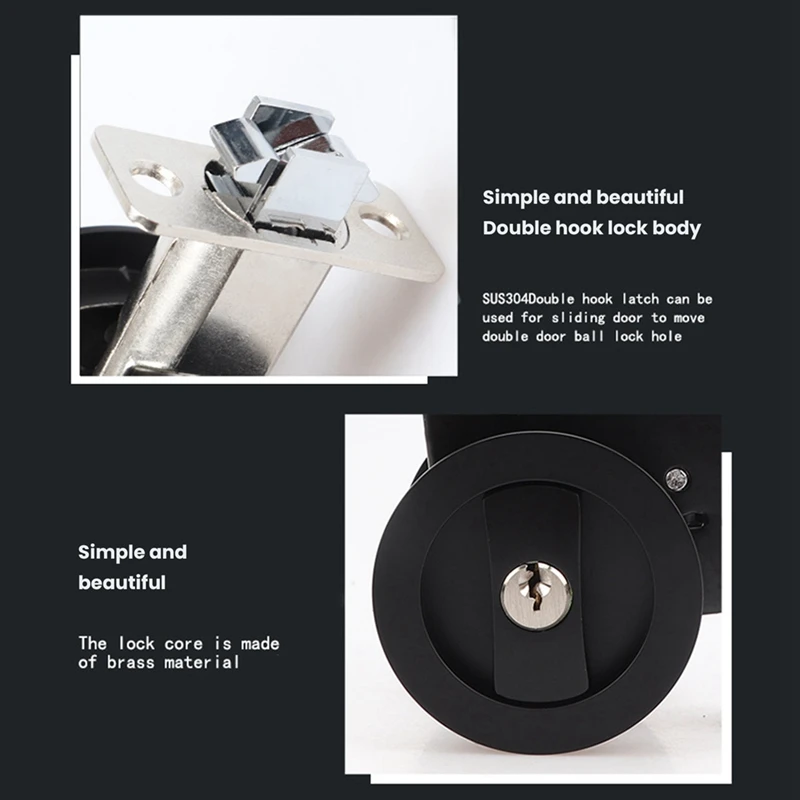 1 шт. замок для раздвижной двери с ключами