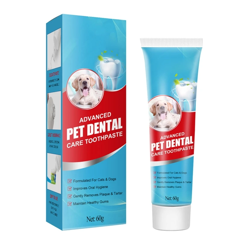 

Pet Toothpaste Dental Gel for Dogs Helps Remove Plaque & Tartar Mint Flavor