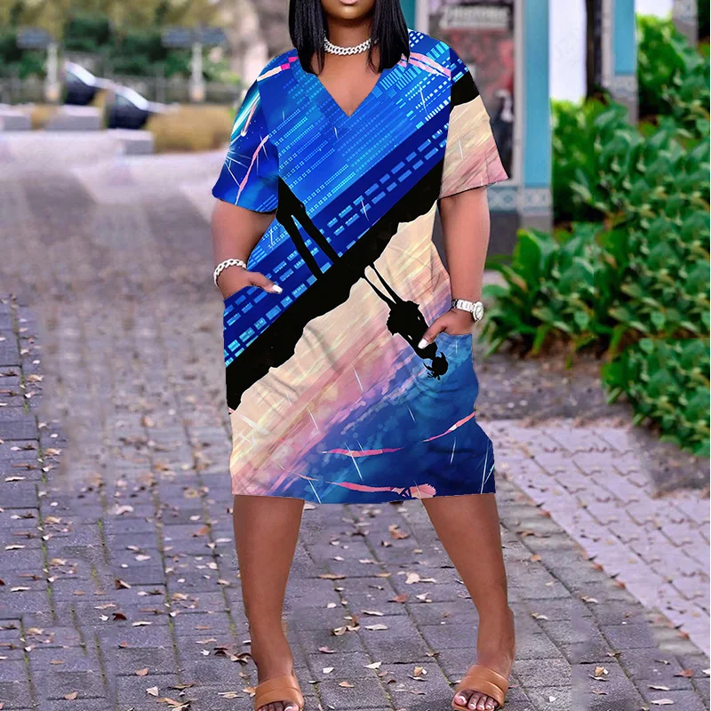 

Однотонное женское платье, женская одежда, женская одежда с V-образным вырезом, женские узоры, лидер продаж, женская летняя одежда для девуше...