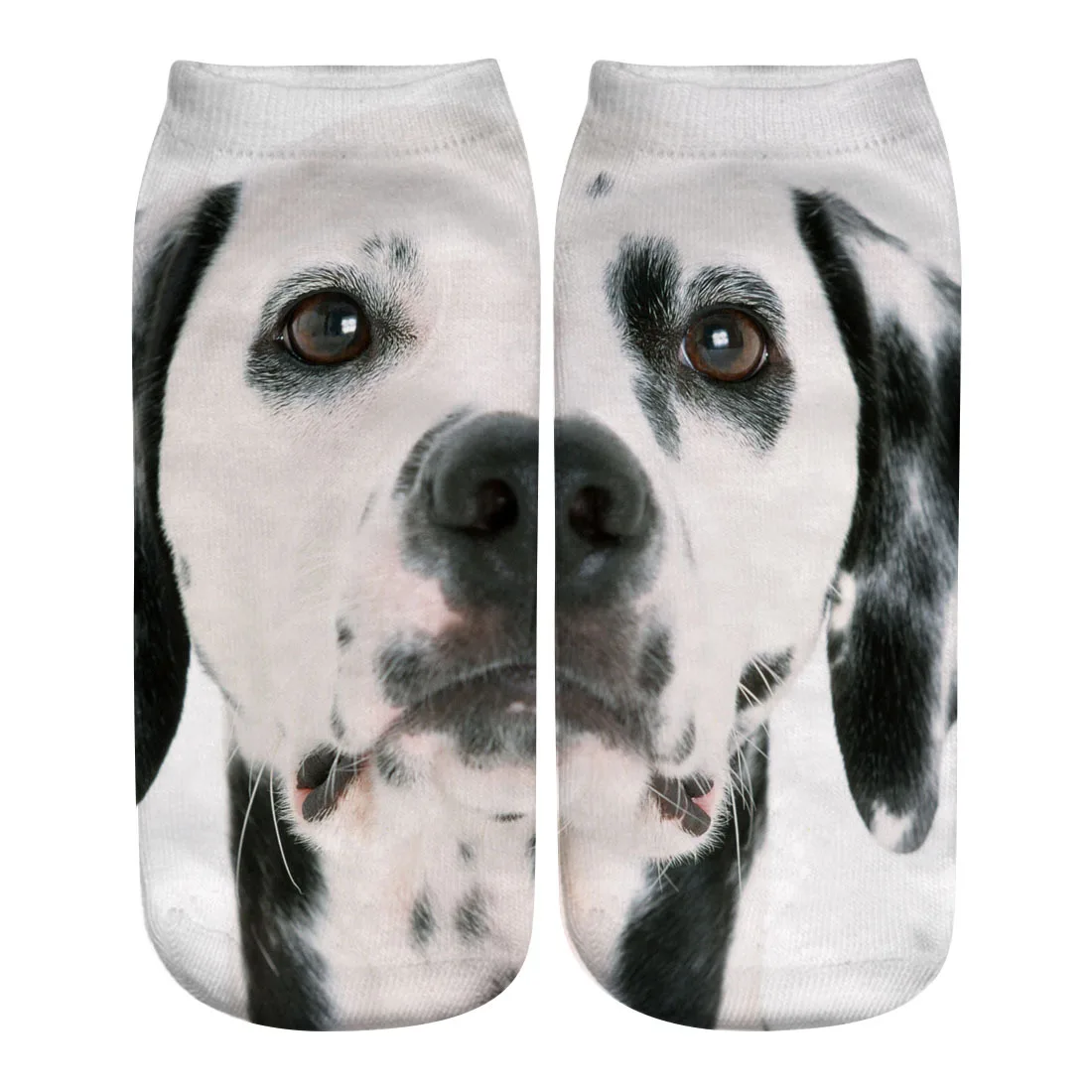 Dreamlikelin Spring Summer Woman Ankle Socks Kawaii Shiba Inu Dog 3D Printed Sock White Invisible Funny Socks For Girl